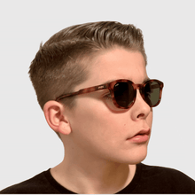 Load image into Gallery viewer, bay wearing mihi kids sunglasses - the bedford design