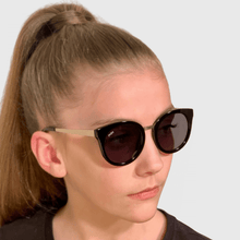 Load image into Gallery viewer, ava wearing mihi kids sunglasses - the madison design